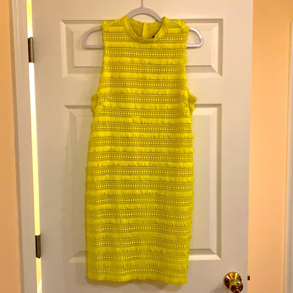 J. Crew yellow flapper dress. Size 10. Tag on